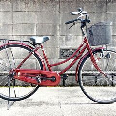 美品　自転車　ワインレッドのママチャリいかがでしょうか。