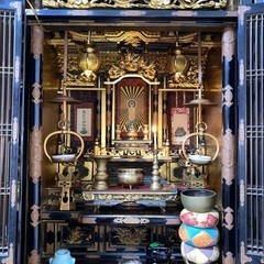 御年代物・浄土真宗東本願寺派御仏壇・仏具・経机・仏事座布団・御提灯