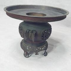 『超年代物 古物』真鍮製　花器　水盤　花瓶 