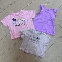 90cm台　半袖Tシャツ3枚　保育園着に！