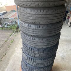 155/65R14 スタットレスタイヤ/アルミ　+　サマータイヤ付き + ラック付き