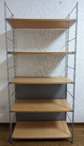無印良品 ステンレスユニットシェルフ 大　オーク材