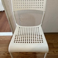 【受け渡し者決定】椅子⭐︎ホワイト2個