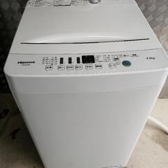 【配達無料】[2021年製] 全自動洗濯機　4.5kg  His...