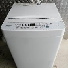 【配達無料】[2020年製]全自動洗濯機　4.5kg  Hise...