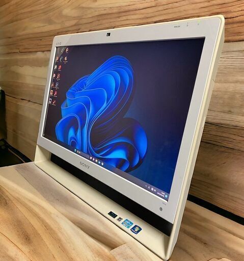 【初心者も安心サポート付】【超高速「i7」カスタム \u0026 最新Win11 \u0026 最新Office2021Pro】i7 新品SSD 外付HDD 3波TVx2 一体型VAIO改 ★ 保証付安心整備済み ＆ 大画面21.5型WLEDフルHD ＆ 美品 ★ 3波TVx2 (地デジBSCS) ★ 超高速CPU i7 ★ ブルーレイ Wifi MSOffice＆Adobe 管VPCJ20420W