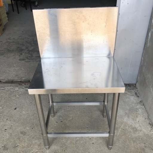 業務用 コンロ台 550×400×600mm バックガード付　作業台 調理台
