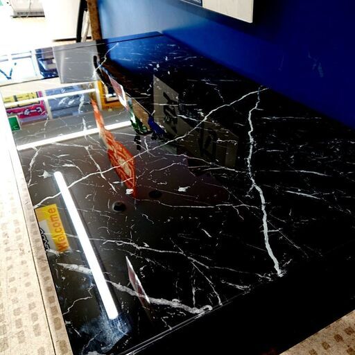 ニトリ ガラステーブル CTエスペルト120 ローテーブル 座卓 センター