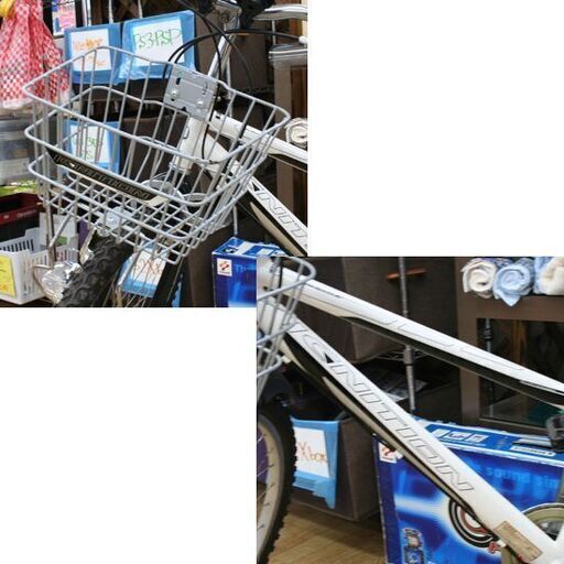 子供用自転車 クロスバイク 26インチ IGNITION 白色 カゴ付き 鍵付き 6段切替 ライト点灯します ベル欠品 札幌市 清田区 平岡 子供用自転車 クロスバイク 26インチ IGNITION 白色 カゴ付き 鍵付き 6