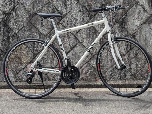 クロスバイク【オールシマノ・1番いい頃】GIOS ミストラル  タイヤ、ディレイラー、ワイヤー等新品！