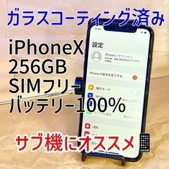 新品バッテリー交換済み‼︎　サブ機におすすめ　iPhoneX