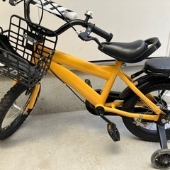 子供用自転車 幼児自転車 14インチ 児童用 イエロー 補助輪付き