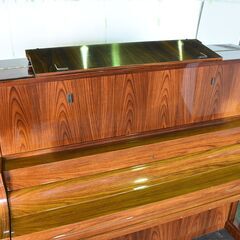 ≪zyt1450ジ≫ 希少 KAWAI/カワイ アップライトピアノ KL801 艶有木目 ローズウッド？ 1982年頃製造 KL-801 現状品 50805-02