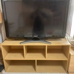【取引成立】シャープ32型テレビ&テレビ台