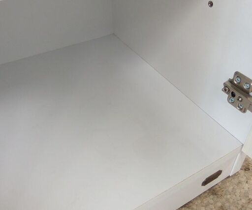 ミドルレンジボード 幅75.5cm キッチン収納 ホワイト系 食器棚 キッチンカウンター ☆ 札幌市 北区 屯田 ミドルレンジボード 幅75.5cm キッチン収納 ホワイト系 食器棚
