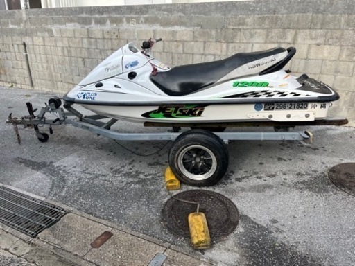 部品取り‼️ジェットスキーとトレーラーセット売り‼️Kawasaki水上バイクJET SKIジェットスキープロフ必読