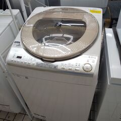 シャープ 洗濯乾燥機 8.0k ES-TX8B 2018 N24...