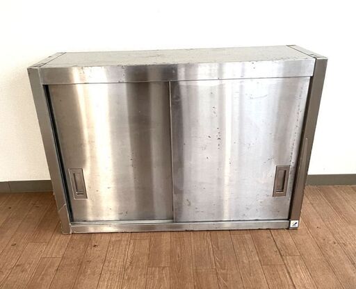 中古品 吊戸棚 900×350×600 棚 業務用 店舗用品 厨房用品 飲食店 壁掛け 食器棚 収納 棚 ステンレス棚 キッチン