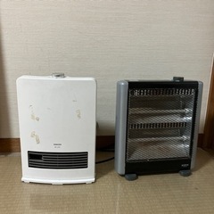 終わりました。2つセット　非対面　家電 季節、空調家電 ファンヒーター