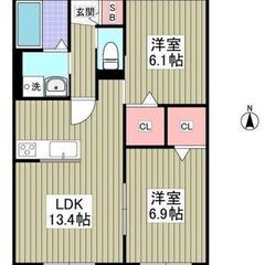 💚足立区宮城💚新築物件！綺麗な2LDK / 58.69㎡💰敷金/...