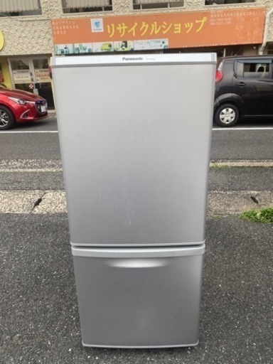 北九州市内配送可能　保証付き パナソニック Panasonic NR-B148W-S [冷蔵庫(138L 右開き) 2ドア シルバー]