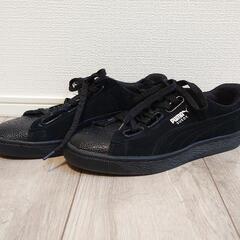 ★美品★PUMA SUEDE ブラック 23.5 値下げ交渉可