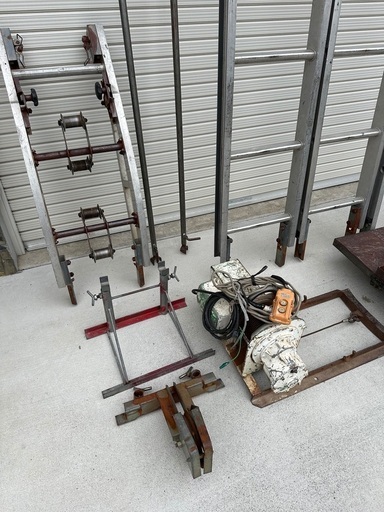 トーヨーコーケン荷揚げ機 9尺親梯子プラス1