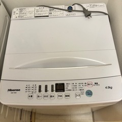 hisensu 洗濯機 2021年製 
家電 生活家電 洗濯機