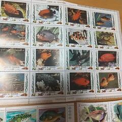 世界の古切手セット(お魚編)
