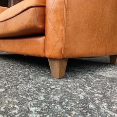 RELAXFORM【新素材LEATHERTEX】定価116,500円 ヴィンテージ風  1年5か月使用美品 2Pソファ 新商品☆全国受付 レザーテックス