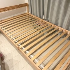 家具 IKEA セミダブルベッドフレーム(すのこ付き)