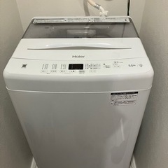 ハイアール洗濯機JW-U55B-W　超美品