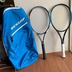 テニスラケット2本　バッグセット　バボラ　ウィルソン