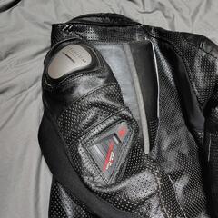 コミネパンチングメッシュレザージャケット　Ｌサイズ黒