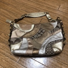 （最終値下げ）coachゴールドトートバッグ