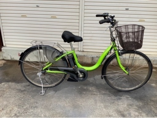 411  ヤマハ新機種電動アシスト自転車pasnatura26インチグリーンアルミボディー