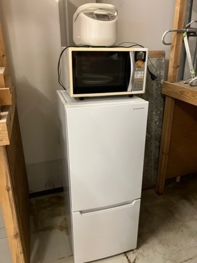 2ドア冷凍冷蔵庫 (117L・右開き) 2021年製