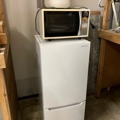 2ドア冷凍冷蔵庫 (117L・右開き) 2021年製