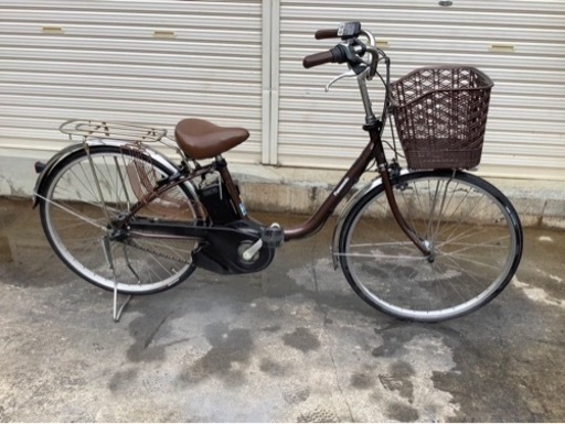 416  パナソニック最新機種電動アシスト自転車vivi26インチブラウンボディー
