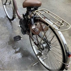 416 パナソニック最新機種電動アシスト自転車vivi26インチブラウンボディー