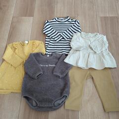 長袖女の子セット♡H＆M、無印良品、UNIQLOなど