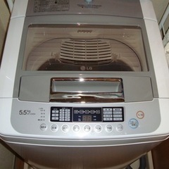 LGエレクトロニクス WF-C55SW [全自動洗濯機（5.5kg）