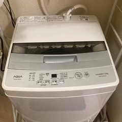 【引き取り限定】AQUA 全自動洗濯機　2019年製　