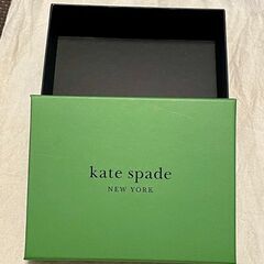 kate spade new york 空き箱 グリーン 二つ折り財布