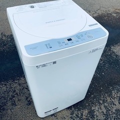  EJ2639番✨SHARP✨ 電気洗濯機 ✨ES-GE5C-W