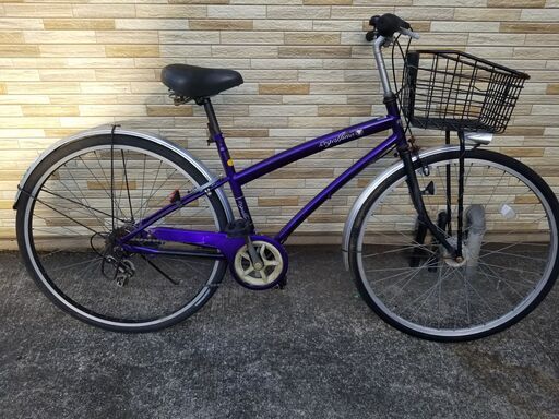 中古自転車 6段変速 27インチ LEDオートライト 軽整備済み 防犯登録対応 町田市 相模原市 MM229