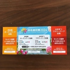 浜名湖花博2024 小中学生2会場セット券 1枚