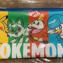 【新品未使用】ポケモン　筆箱ポーチ　読売新聞ロゴあり