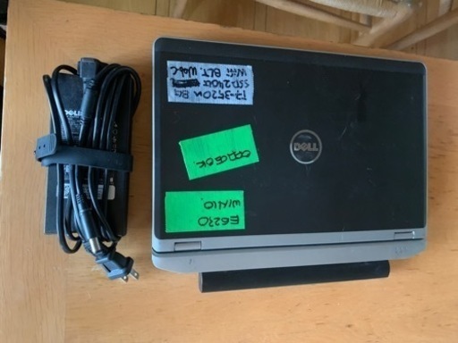 （売約済）小型12.5inch液晶/軽量人気機種　Dell latitudee6230改その⑪　 超レア爆速Core i7-3520mメモリー８G　Webカメラ搭載機、Bluetooth,Wifi搭載機　Windows10pro 64bi