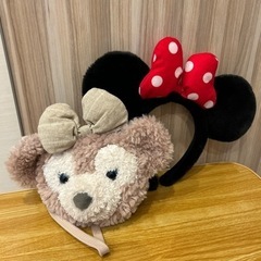 ディズニー　カチューシャ　ポーチセット